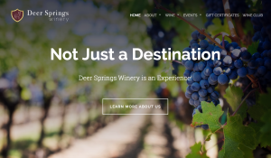 Deer Springs Winery Website 1